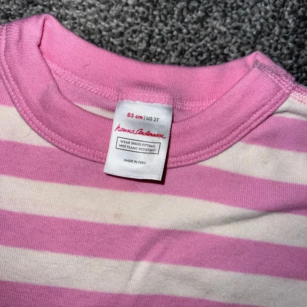 Hanna Andersson stripped shorts pajamas size 2
